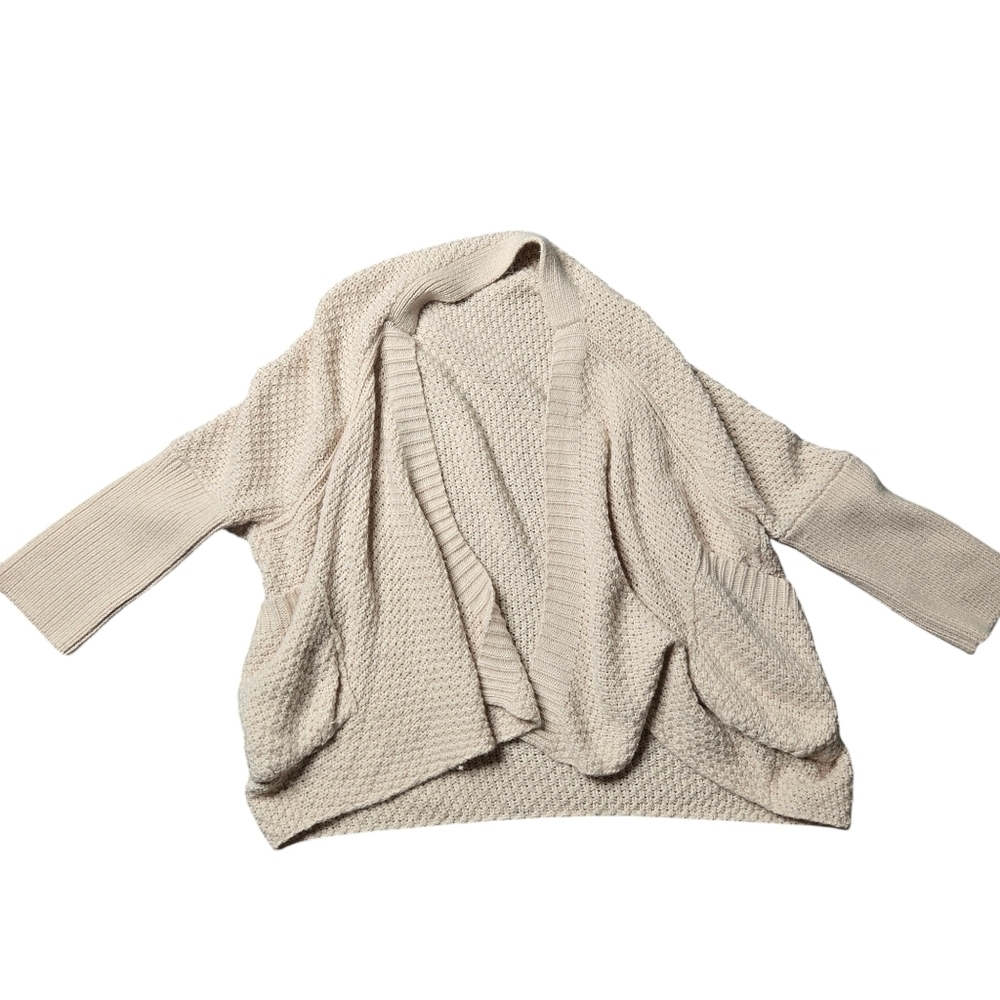 American Rag Cream Open Knit Cardigan M/L